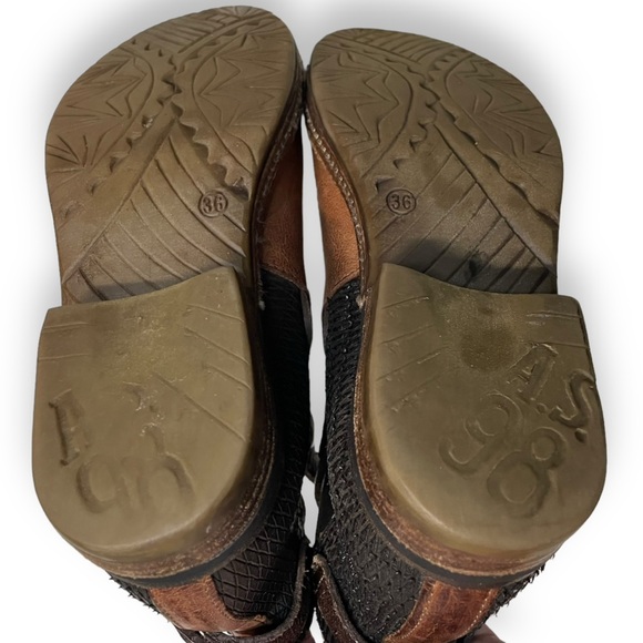 A.S.98 Chelsea ankle boots leather booties tan brown women’s size 36 - Picture 5 of 7